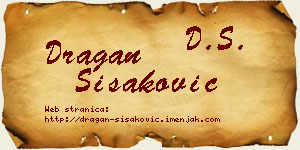 Dragan Šišaković vizit kartica